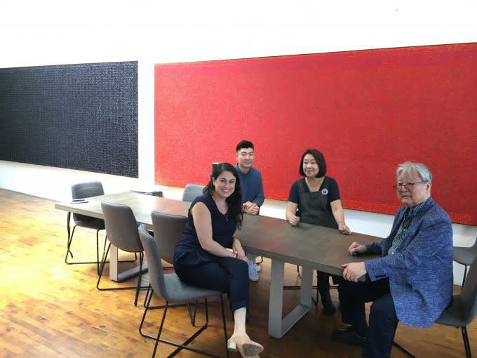 Young-Il Ahn, Soraya Ahn, Jacob Yi, and Jessica Moss in Young-Il Ahn's Studio (2018)