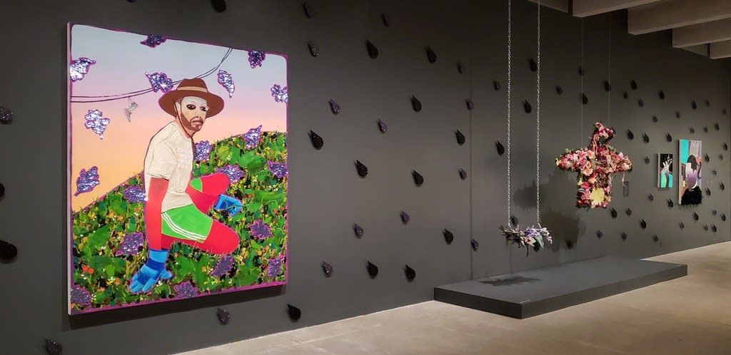 Devan Shimoyama, Cry Baby, Installation View, 2019, Andy Warhol Museum