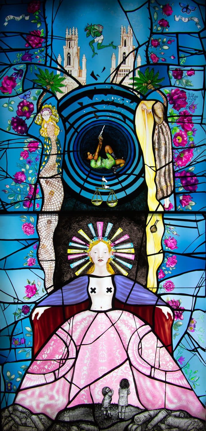 PINKIE MACLURE | Beauty Tricks | stained glass | 120cm x 60cm