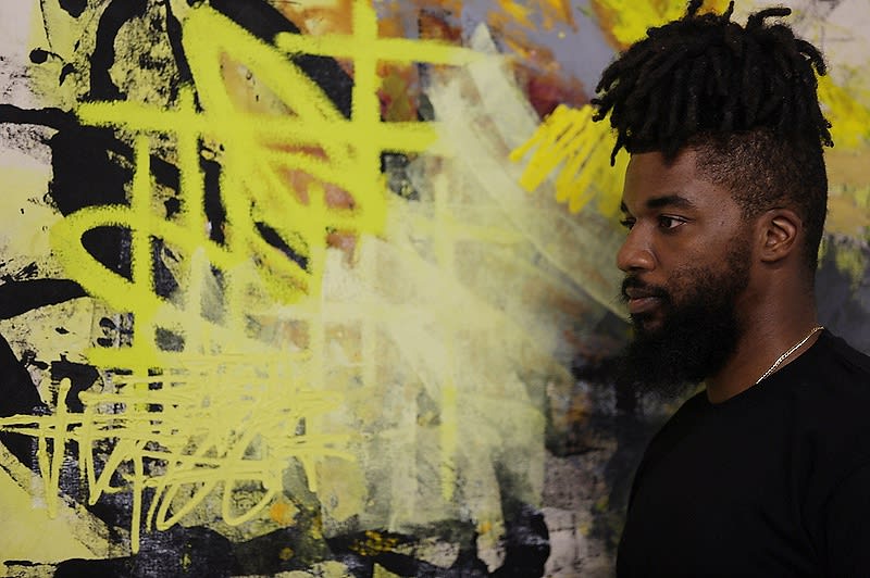 Patrick Alston in his studio. Image: @ebar.photo