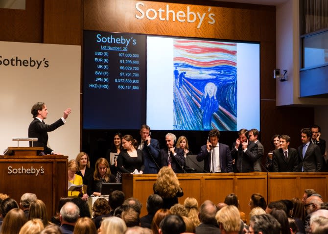 Photograph of the Sotheby's Impressionist Auction Event from May 2012.