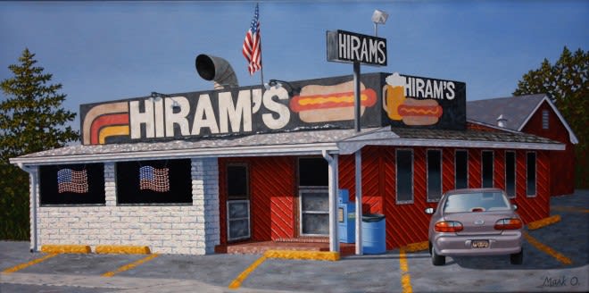 "Hirams" by Mark Oberndorf - Oil on canvas, 40.5 x 76cm