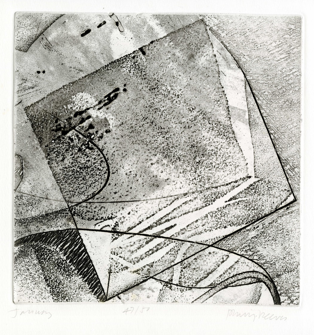 January: Philip Reeves RSA, Untitled. Etching.