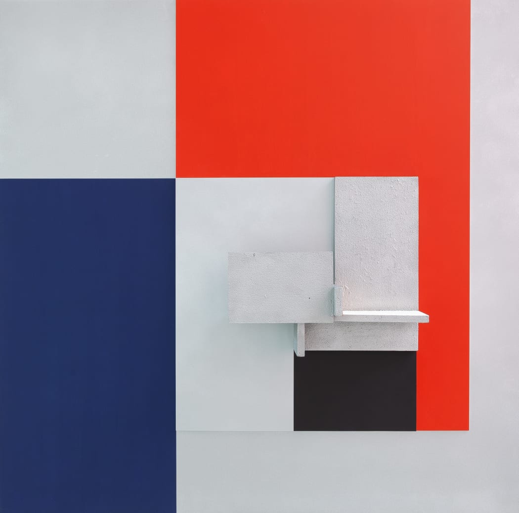 Toby Paterson RSA, Painting for a Staffordshire Blue Engineering Brick Wall, 2019