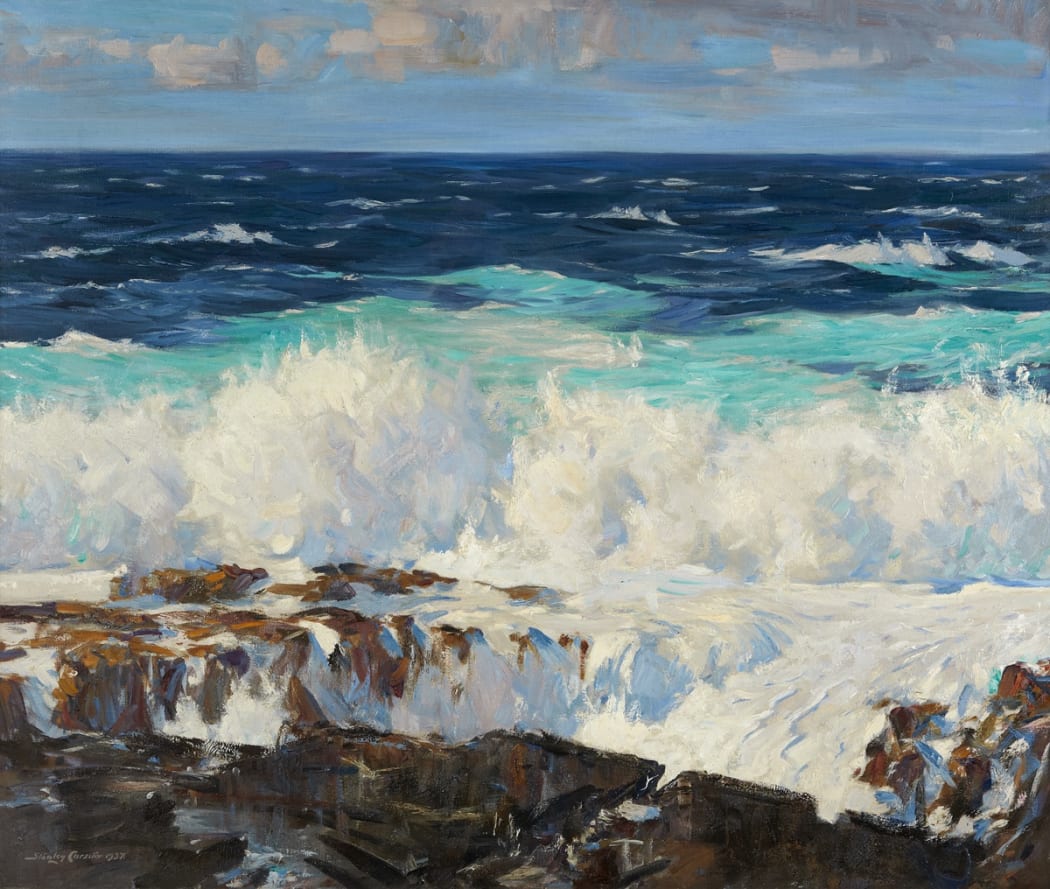  Sir Stanley Cursiter OBE RSA (1887-1976), Surf, oil on canvas (1937), RSA Diploma Collection deposit, 1937.