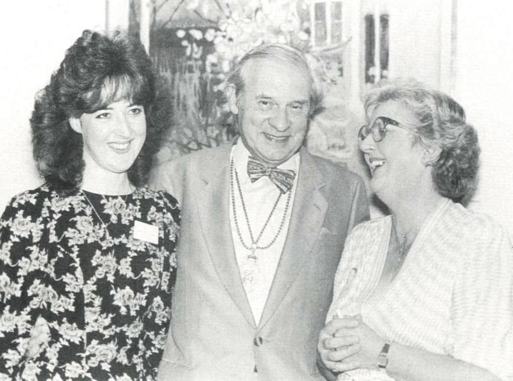 Veneta Viel (Chairman of the Friends of the RSA), Anythony Wheeler PPRSA, Lady Fraser (Co-ordinating Secretary of the Friends of the RSA). November 1986