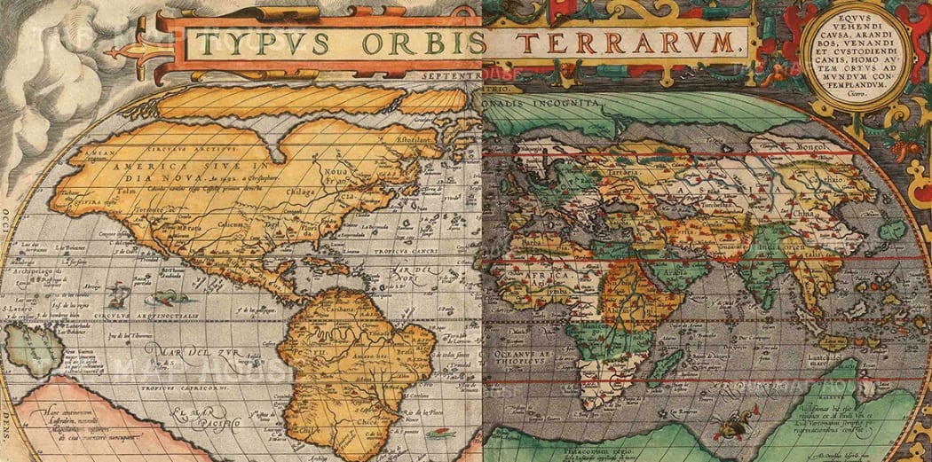 Ortelius's Oval World Map