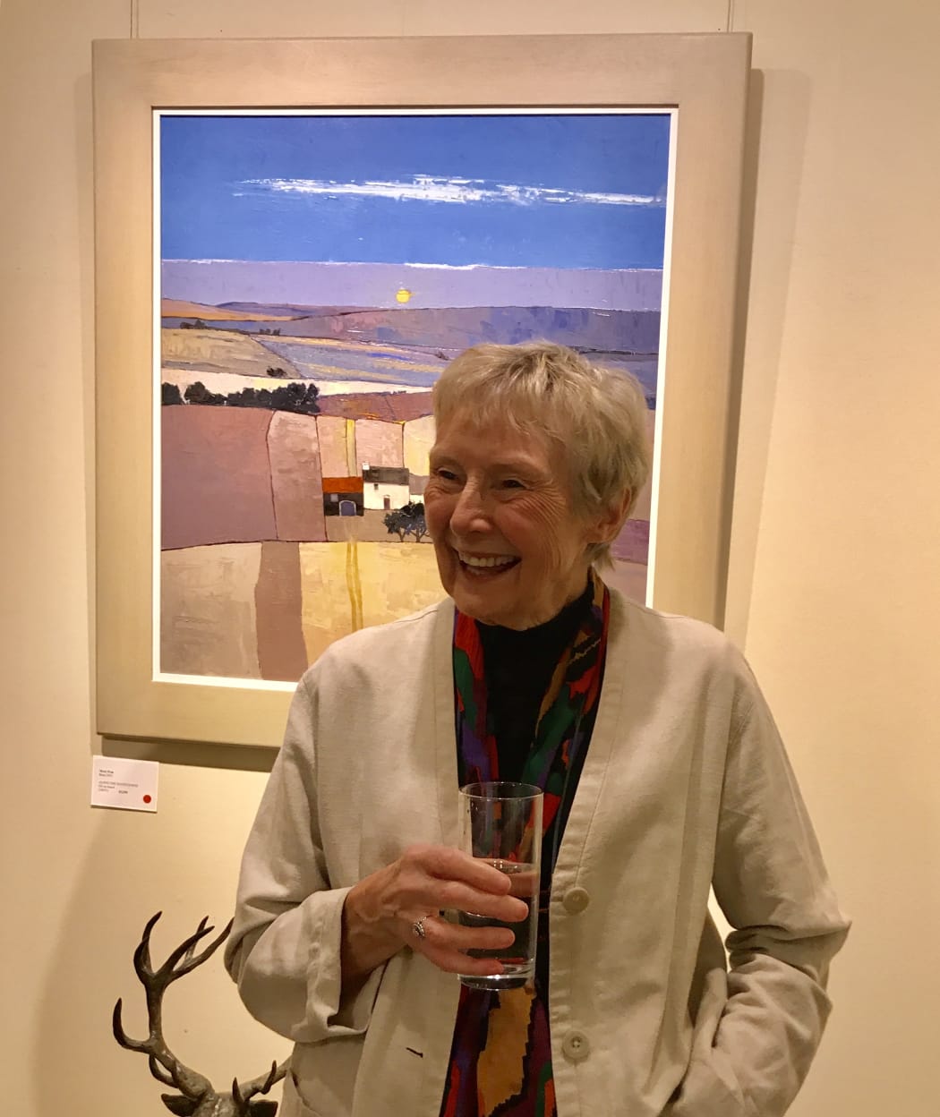 Mary Pym at the Private View