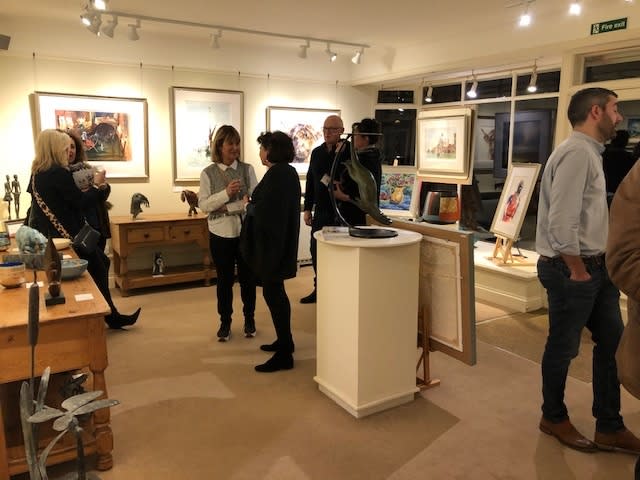 Opening night at the Wykeham Gallery