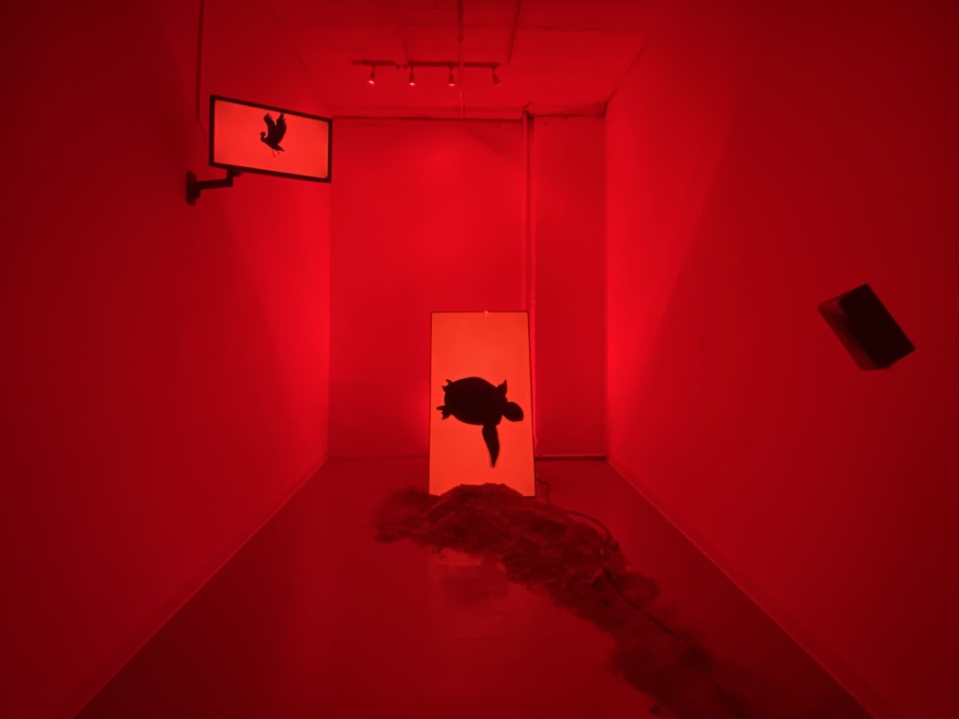 Installation view: Lionel Cruet - Rhetorics of an Uncertain Future, Yi Gallery Project Room, 2021