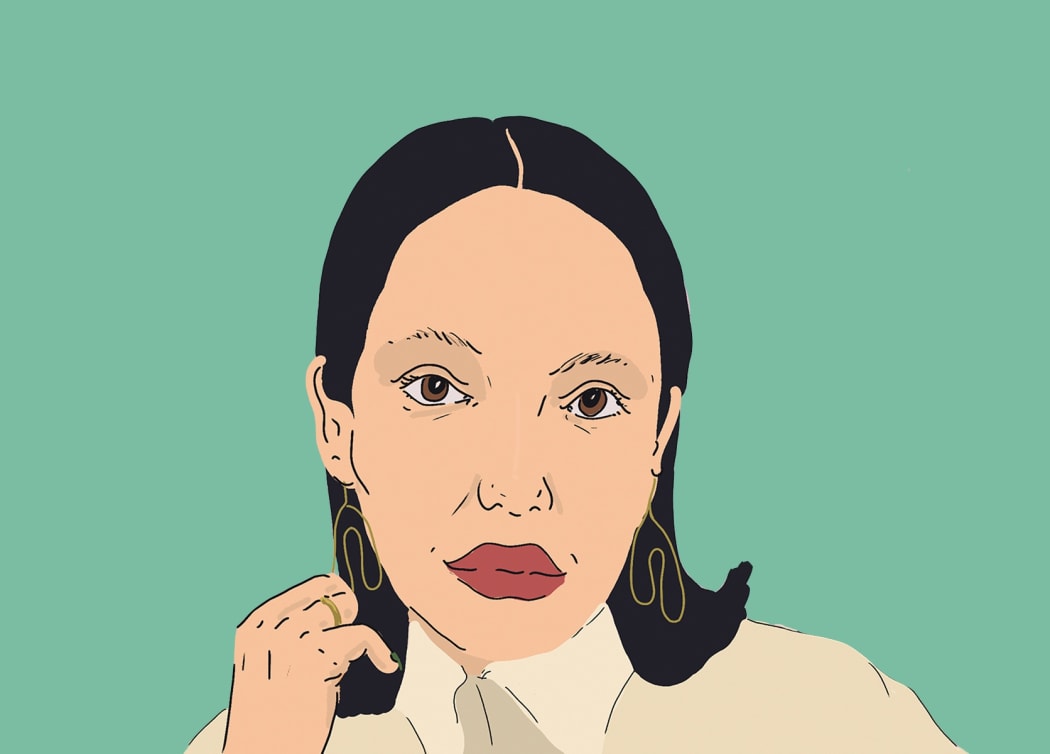 Print Curator Kylee Aragon Wallis. Illustration by Mark Wallis.