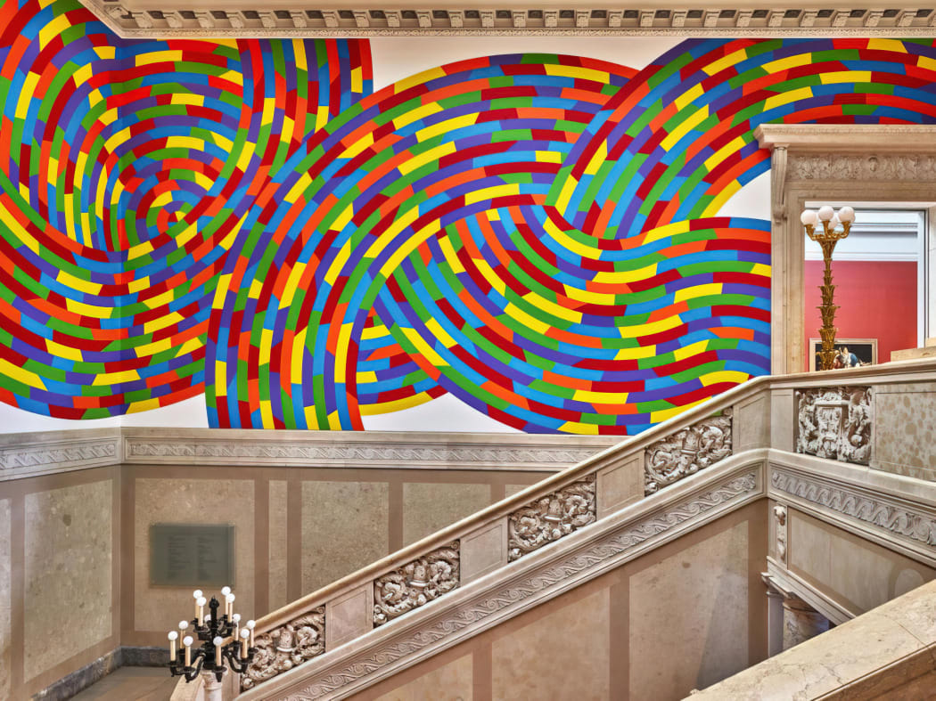 Sol LeWitt. Wall Drawing #1131, Whirls and Twirls (Wadsworth), 2004. Wadsworth Atheneum Museum of Art, Hartford, CT