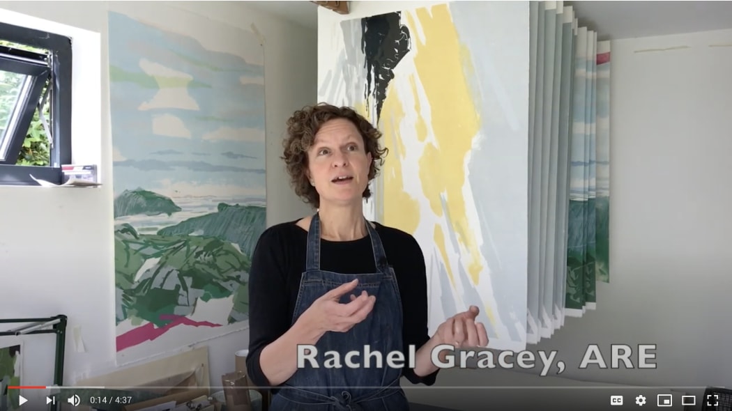 Rachel Gracey in her studio