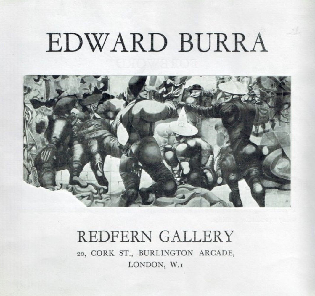 Front cover of catalogue for Edward Burra's 1942 Redfern show