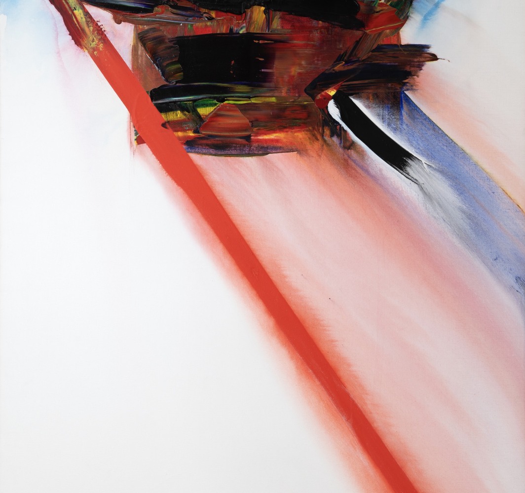 Paul Jenkins (1923-2012), Phenomena Orbital Station, 1982, Acrylic on canvas, 152.4 x 127 cm