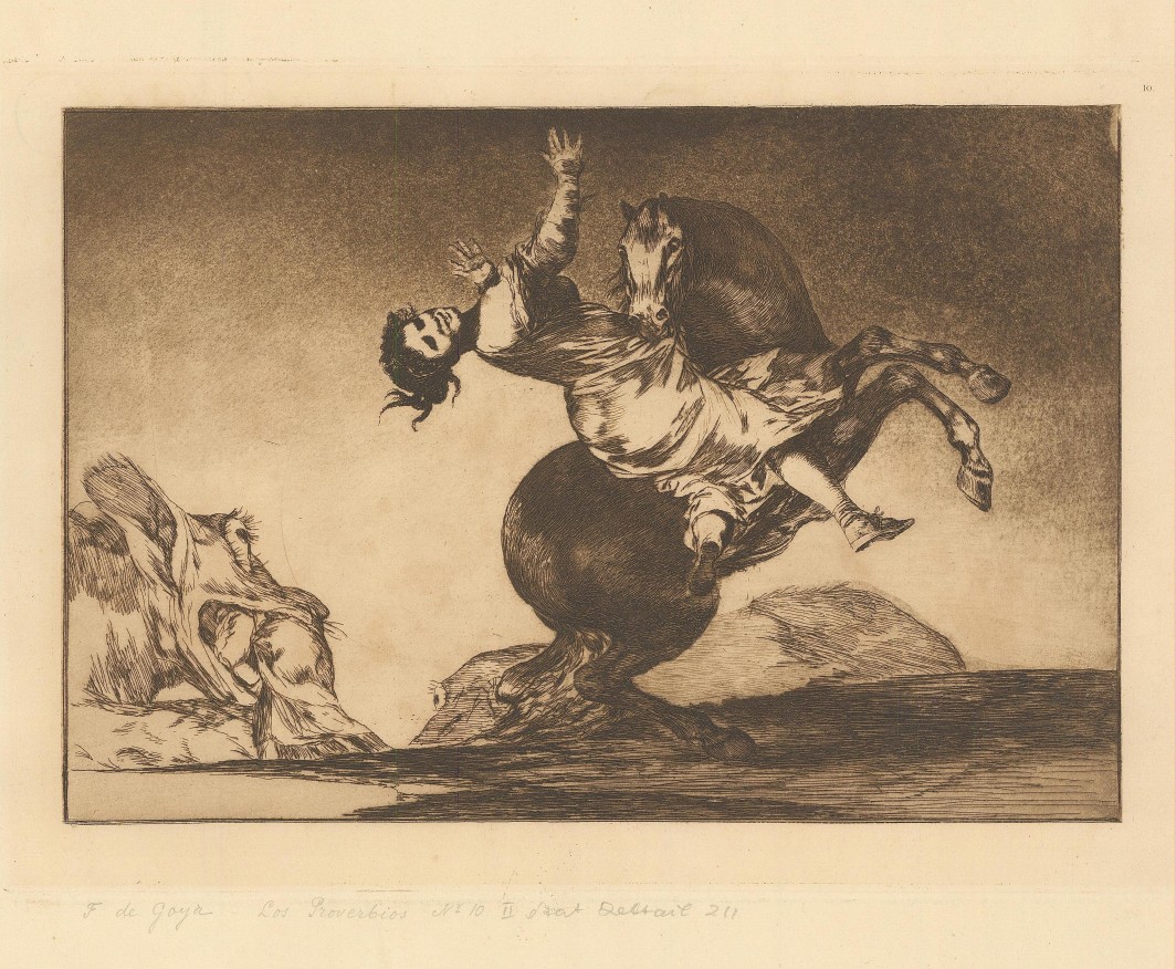 Los Proverbios (woman and a horse), c.1824