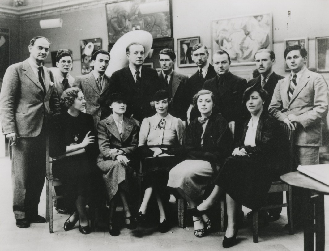 The Surrealist Group, London, 1936 (Agar front row, centre)
