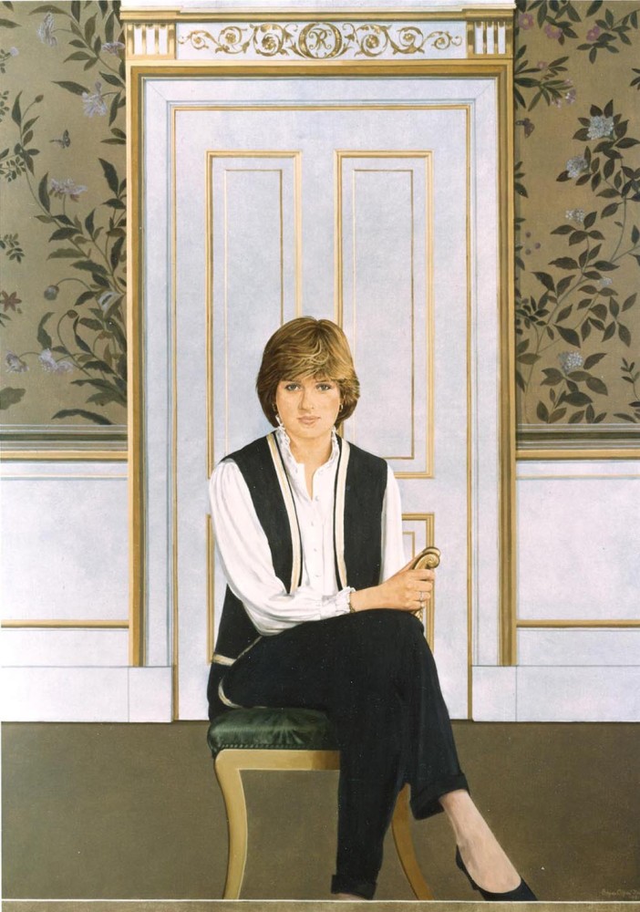 Bryan Organ, 'Diana, Princess of Wales', 1981, Acrylic on canvas, 178 x 178 cm  © National Portrait Gallery, London