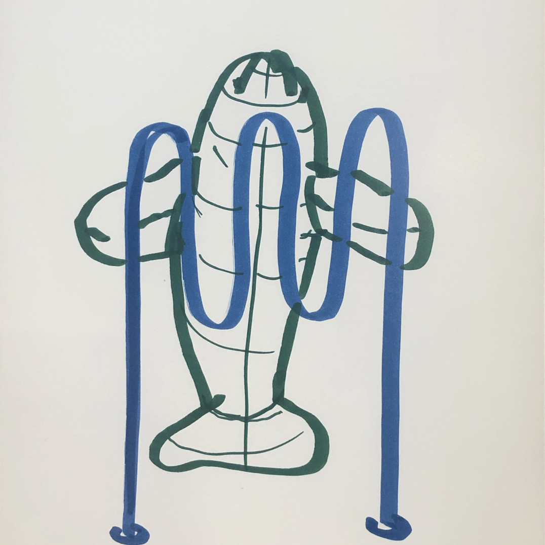 Jeff Koons, Dolphin (Bicycle Rack), 2006