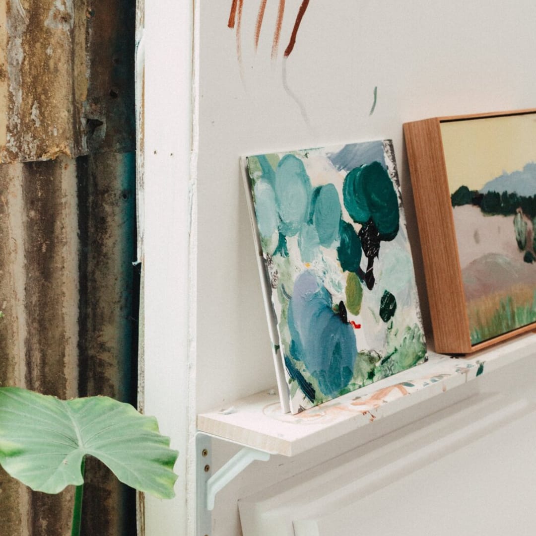 acrylic-on-board pieces
