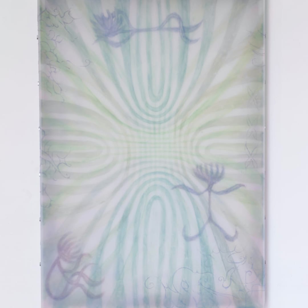 ASMA El estanque, 2021 Silicon, pigments and aluminium 100 x 70 x 7 cm (39.37 x 27.56 x 2.76 in)