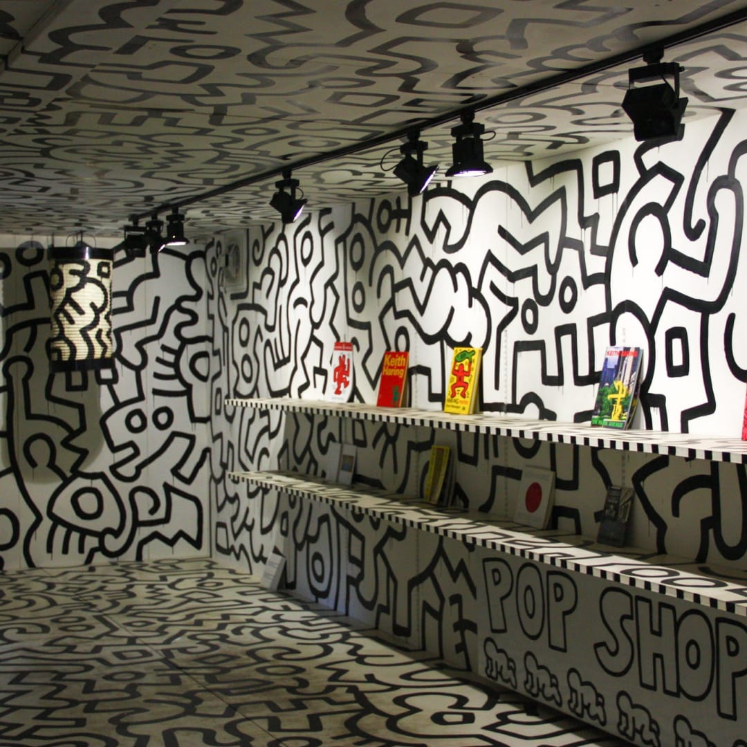 Keith Haring Pop Shop Tokyo, May 12, 2013 by sottolestelle is licensed under CC BY-SA 2.0.