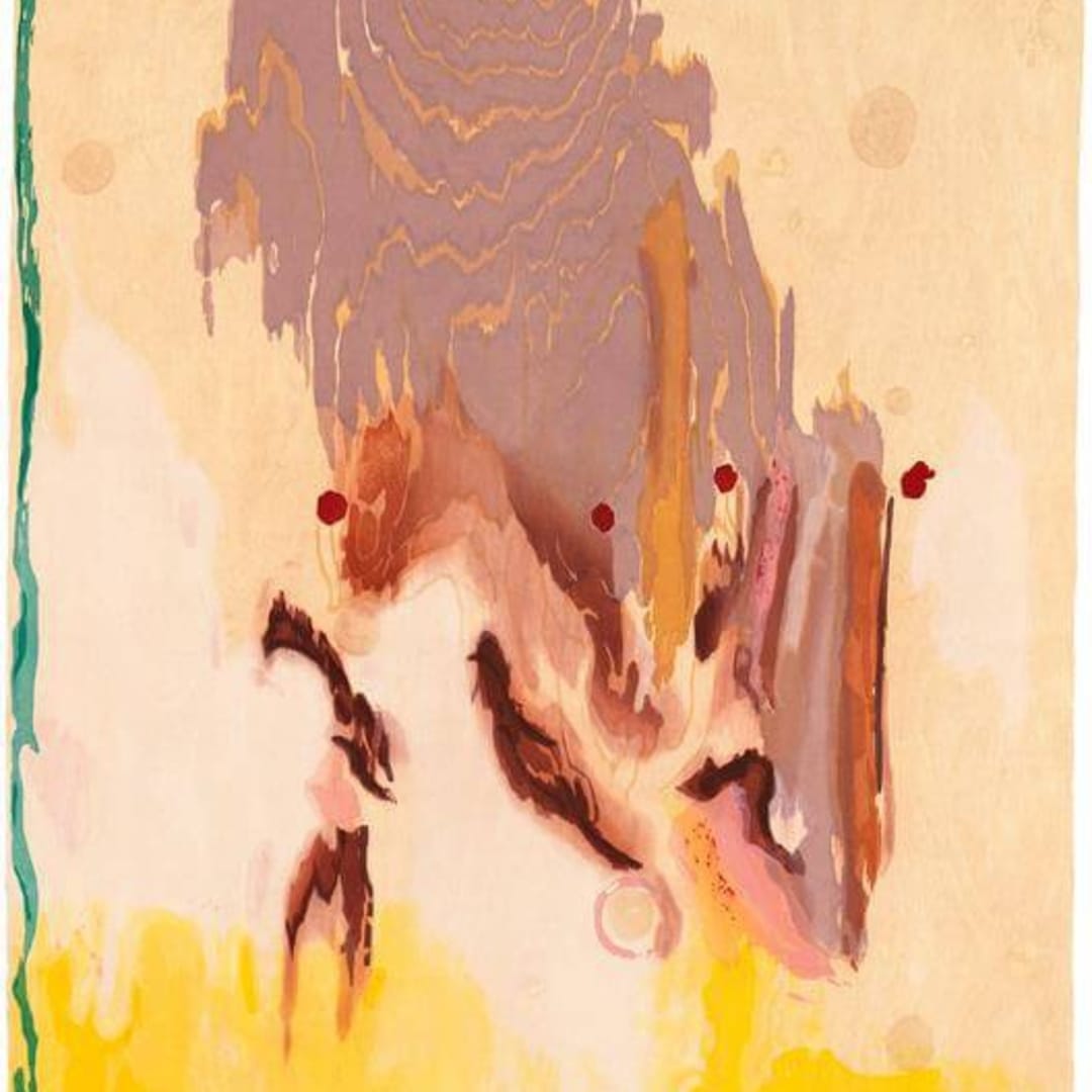 Helen Frankenthaler Geisha, 2003 23 color Ukiyo-e woodcut on Torino paper 38h X 26w inches Edition of 50 Available at VFA