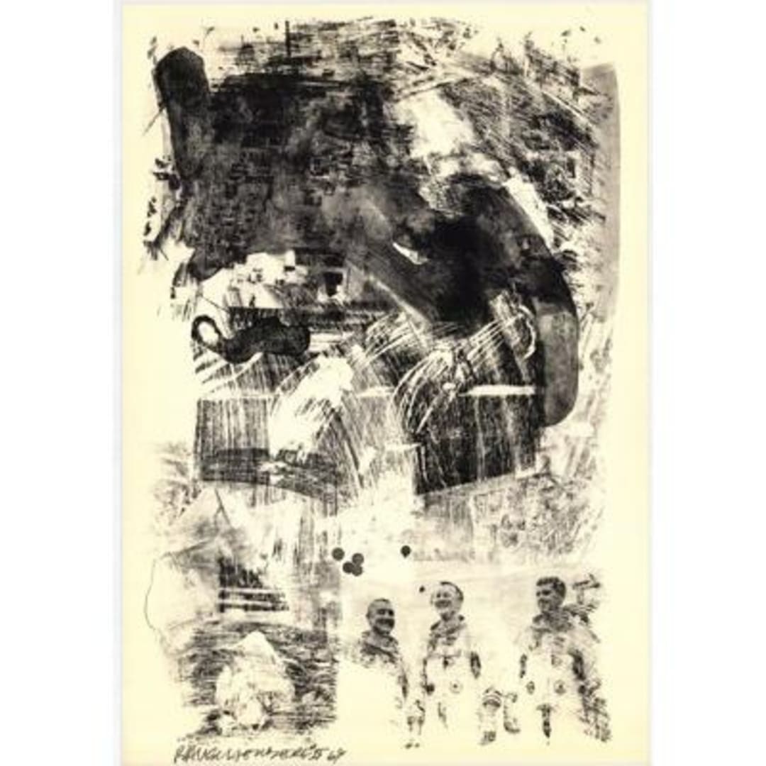 Robert Rauschenberg Brake from the (Stoned Moon Series), 1969 Lithograph, 42 X 29 in., Edition 0f 60