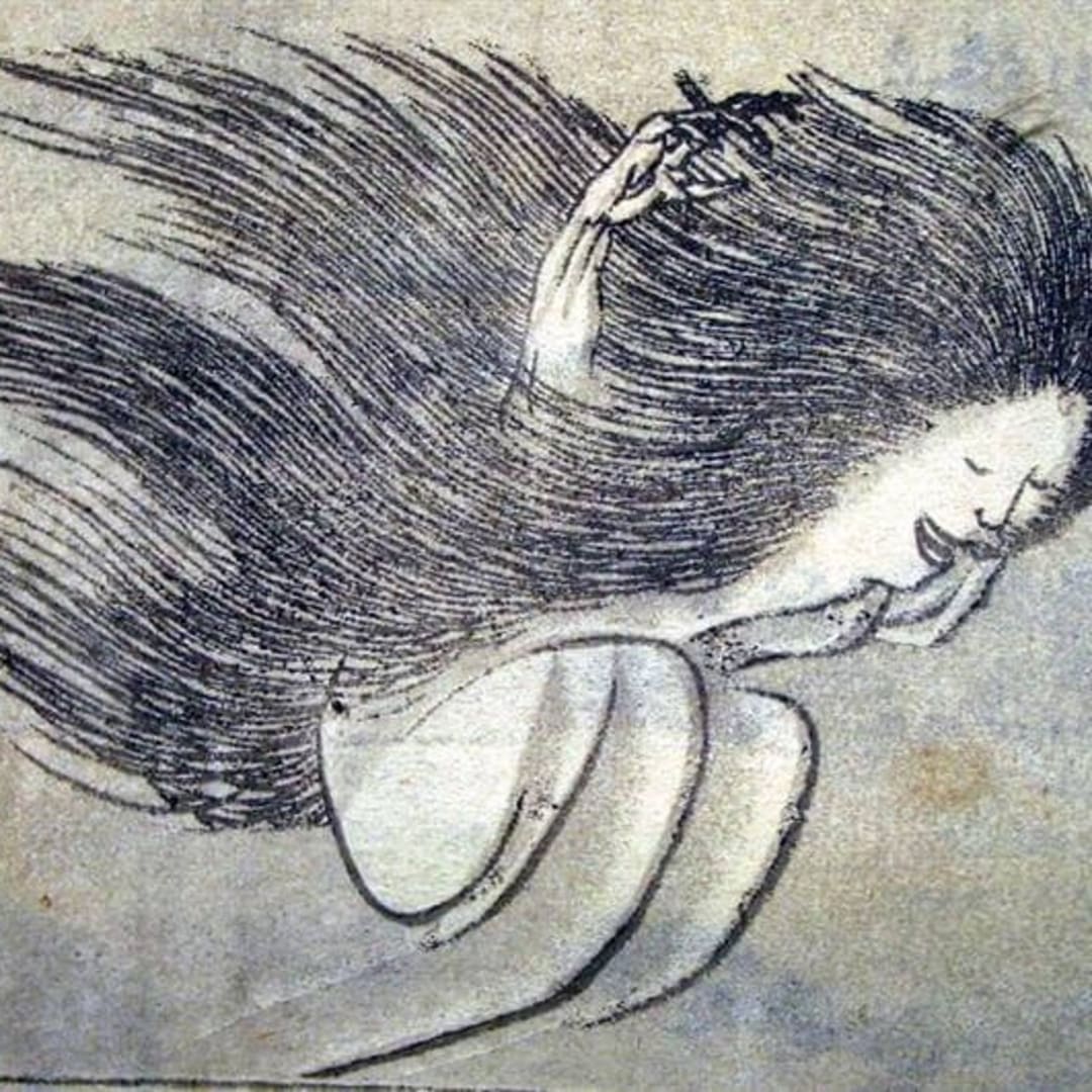 Katsushika Hokusai Yurei illustration