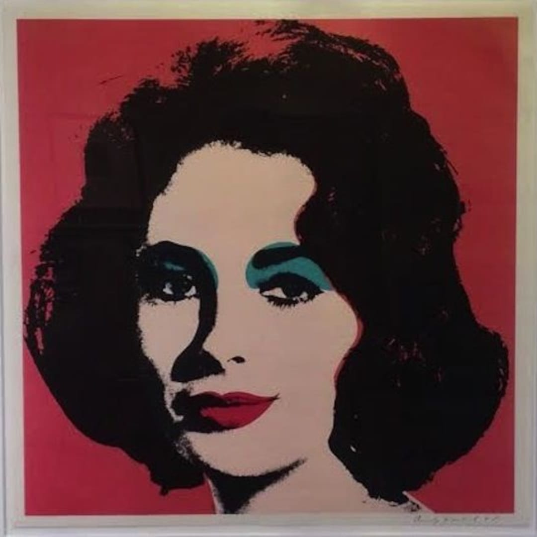 Available for Sale: Andy Warhol, Liz 1964, (F&S ll.7), 1964 Offset lithograph, 23.125h X 23.125w in., Approx. edition of 300, Ball point pen signed and dated lower right