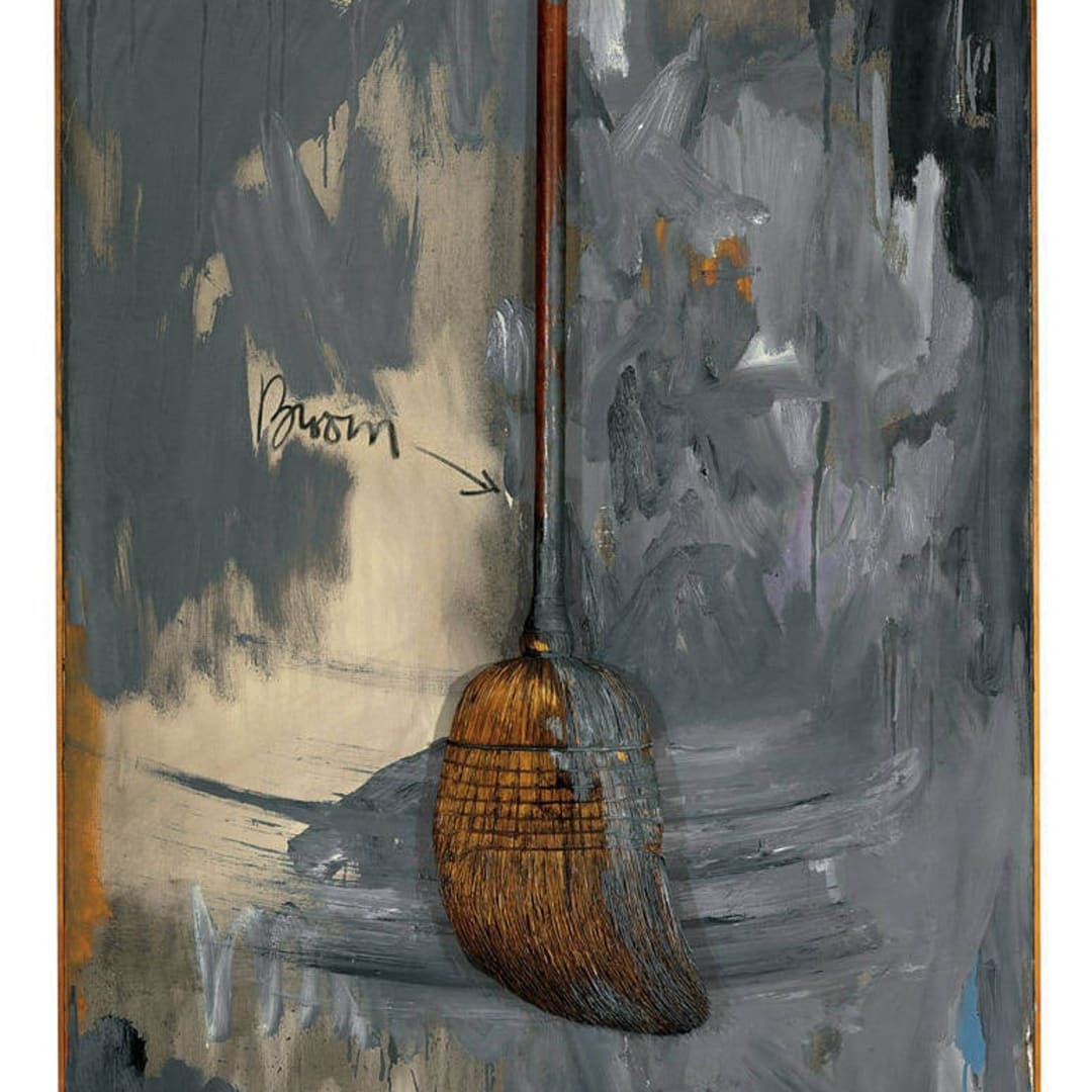 Jasper Johns Fool’s House, 1962 Oil on canvas with objects attached. Collection of Jean-Christophe Castelli
