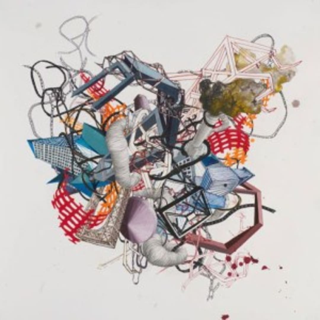 Nicola Lopez Tough Knot, 2008 Ink, gouache, graphite, 28.75” x 28.75”