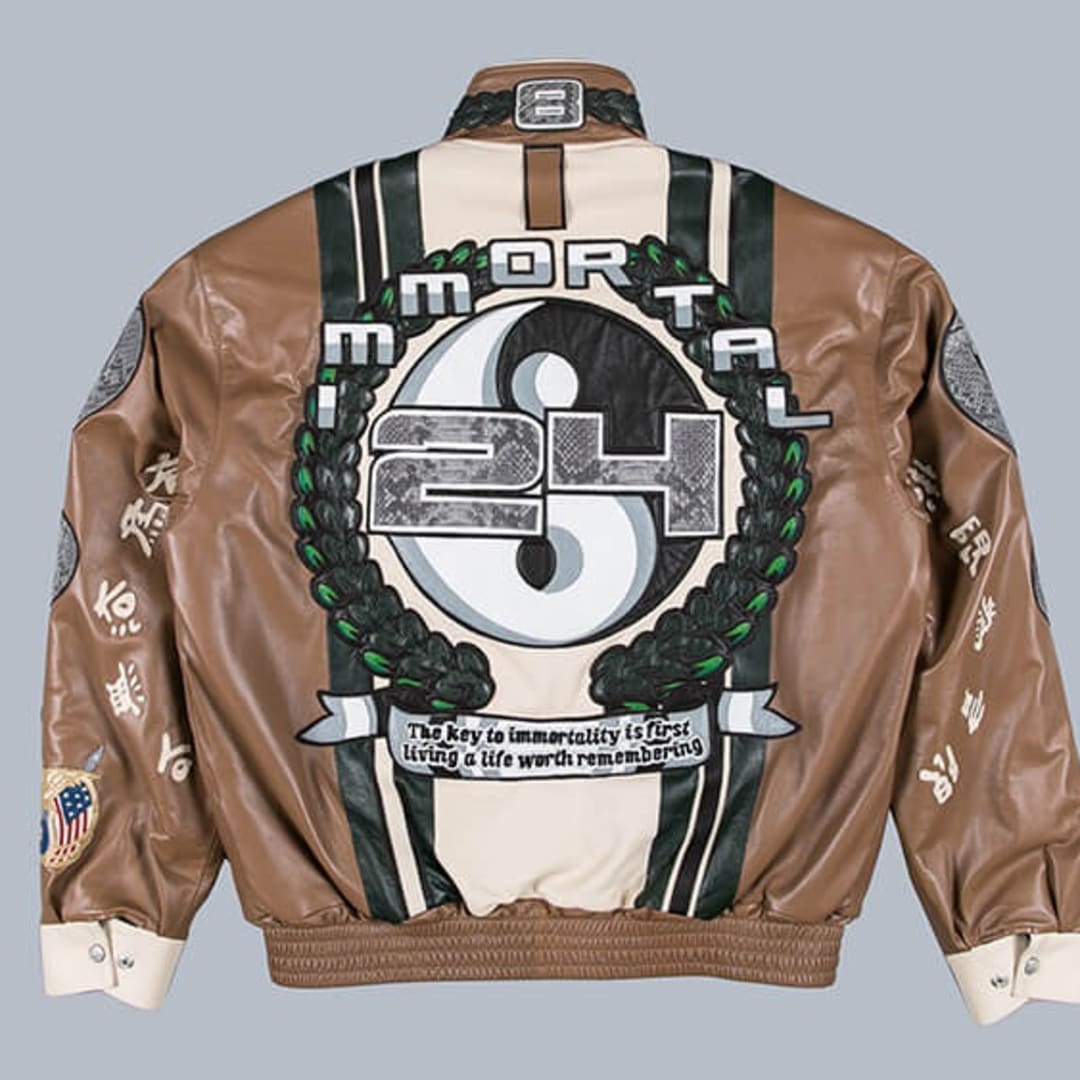 Jonas Wood Jacket designed in collaboration with Jeff Hamilton to honor Kobe Bryant, 2021