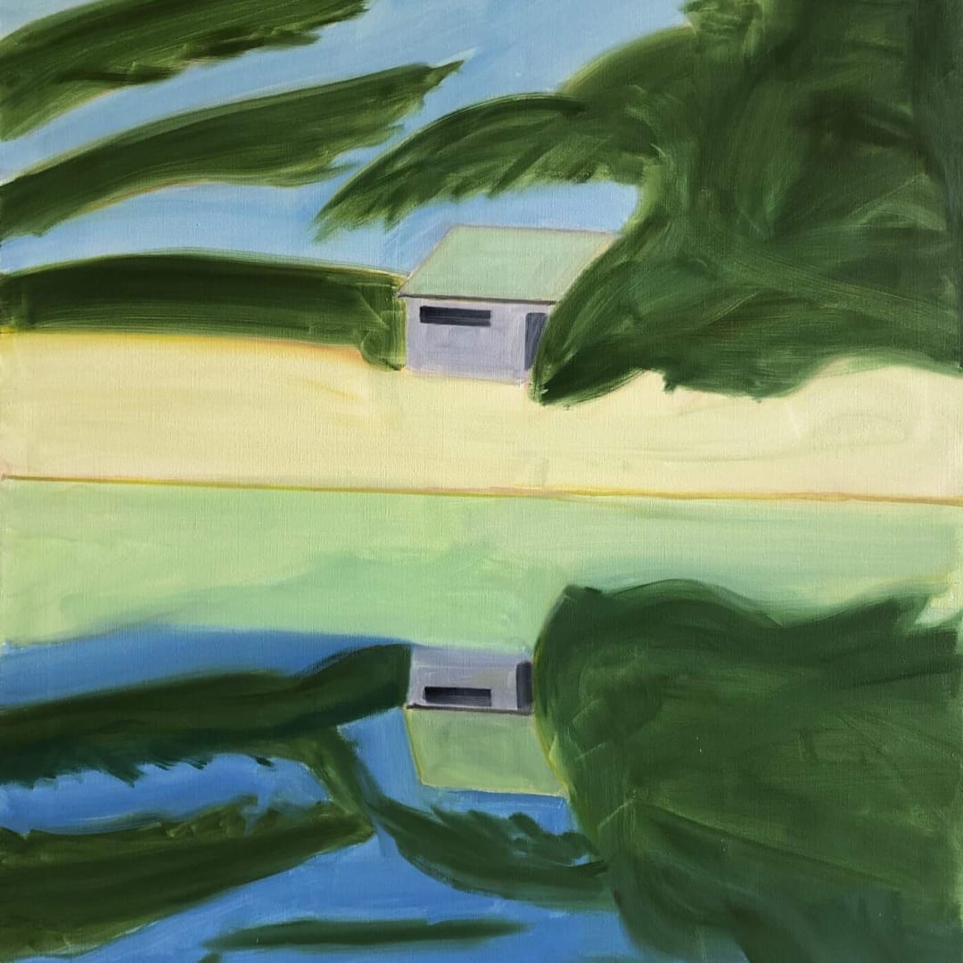 Alex Katz Reflections 2, 2021 Archival Pigment ink on innova Etching 47h x 39.50w in 100 For sale at VFA