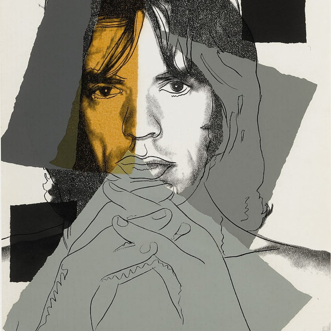 Andy Warhol Mick Jagger, 1975 Screenprint 43.50h x 29w in 61/250 Available at VFA