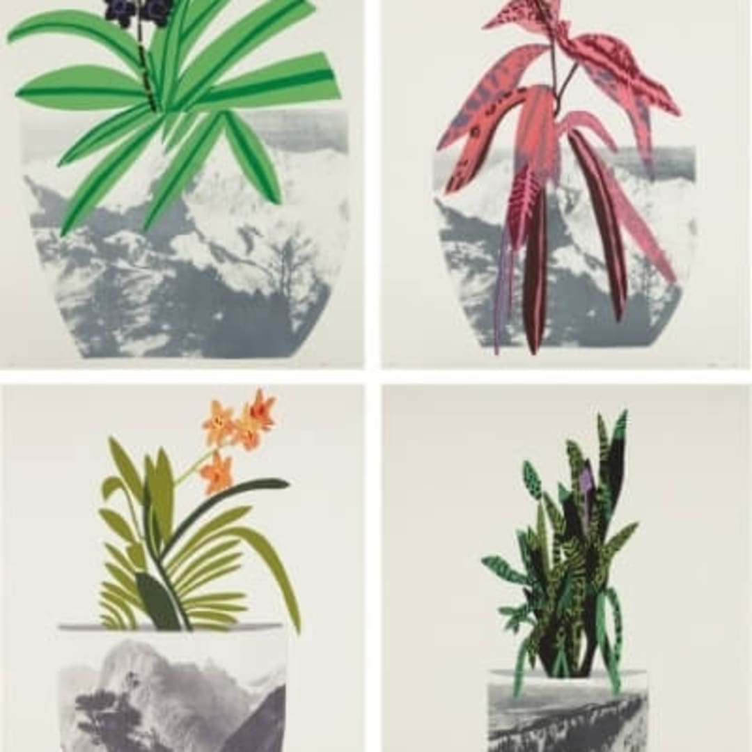 Jonas Wood Untitled, 2014 The complete set of 4 lithographs and screen prints in colors, on coventry rag paper, with full margins 48h x 37.10w in 121.92h x 94.23w cm 50 For sale at VFA