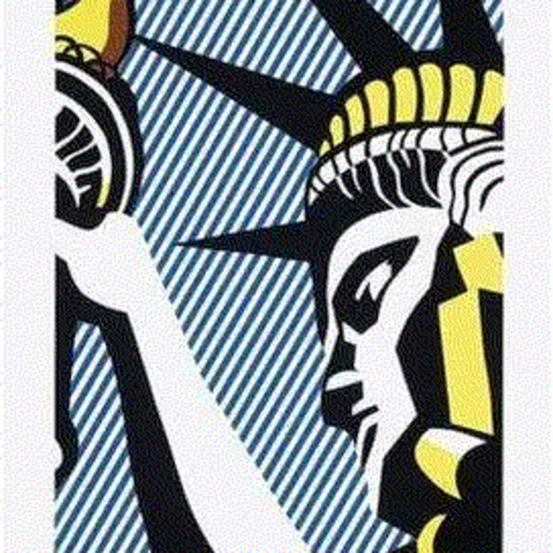 Roy Lichtenstein I Love Liberty, 1982 Screenprint on Arches 88 paper 38 2/8 x 27 1/8 ins Available at VFA