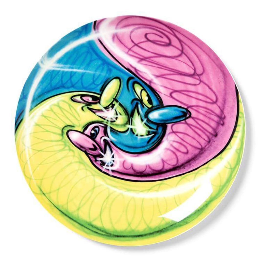 Kenny Scharf’s Dinner Plate design for the Coalition for the Homeless