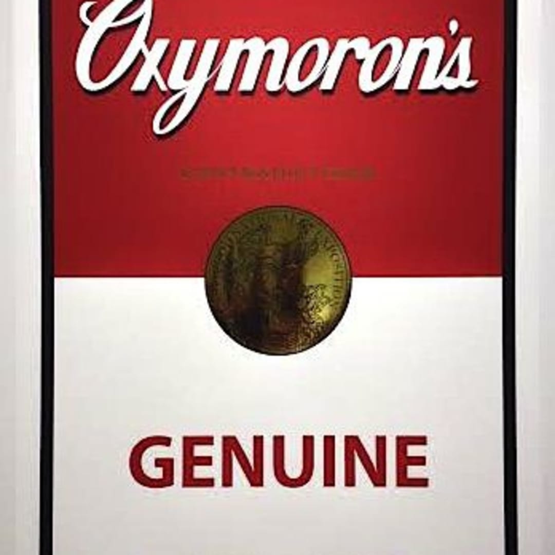Oxymoron’s (Genuine Imitation) 2014 Serigraph & gold foil 35 X 22 in. Edition of 20
