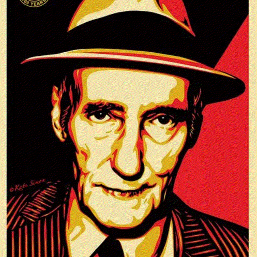 Shepard Fairey Burroughs 100 Years, 2014 Screenprint 24 x 18 ins Available at VFA