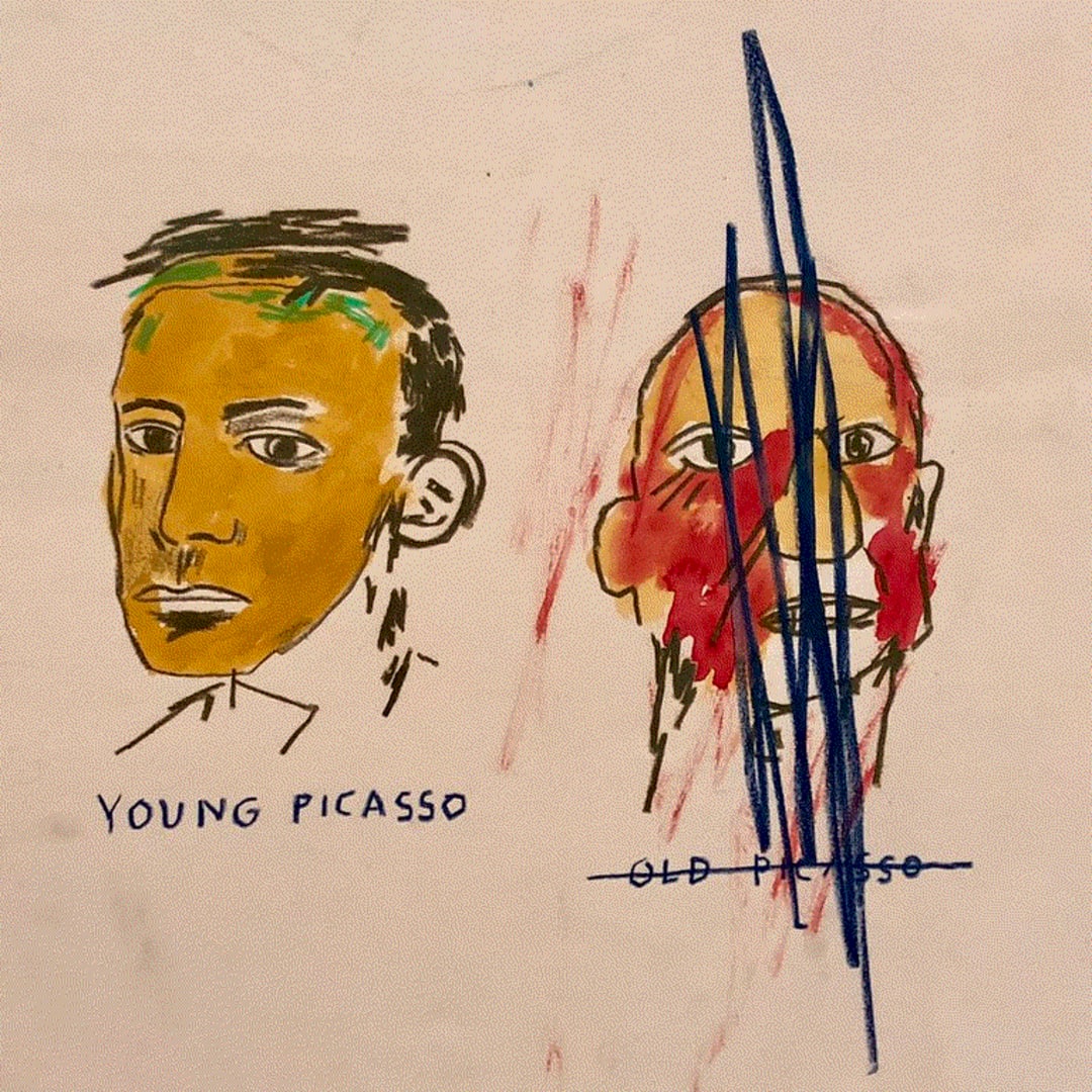 Jean-Michel Basquiat Extrait de Young Picasso - Old Picasso, 1984 Credit: y.caradec