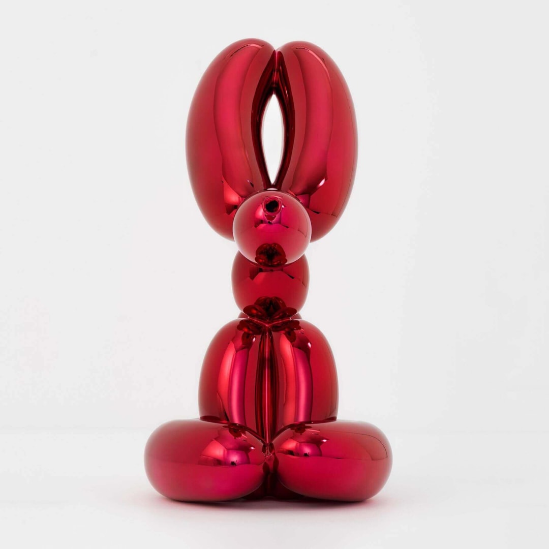 Jeff Koons Rabbit-Red, 2017 Porcelain 11.5h x 5.5w x 8.25d inches Edition of 999 For sale at VFA