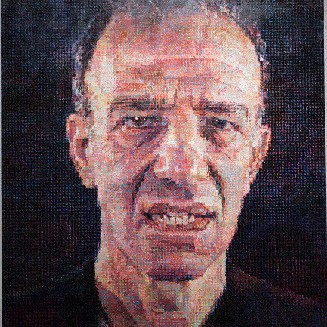 Chuck Close Portrait of Alex Katz, 1992