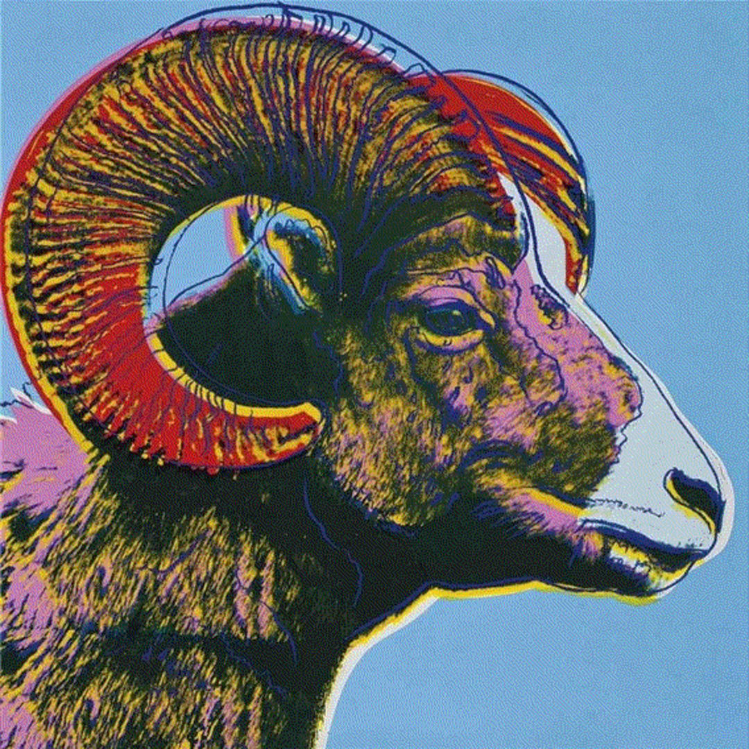 Andy Warhol Bighorn Ram, from the Endangered Species Series, 1983