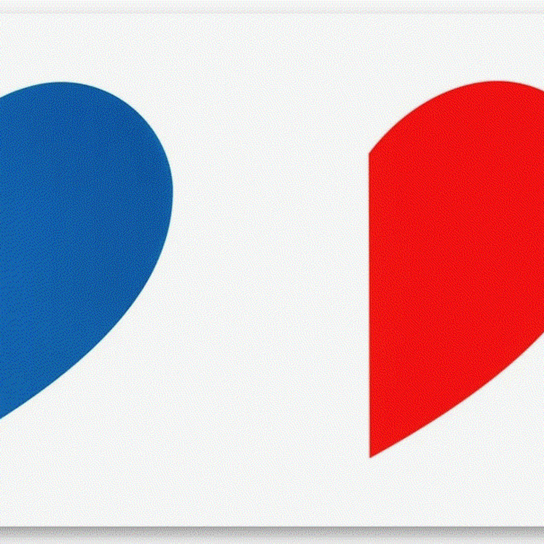 Ellsworth Kelly BLUE CURVE/ RED CURVE, 2014 2 Color Lithograph 30 x 47 2/8 ins 76.2 x 120.27 cm Available at VFA