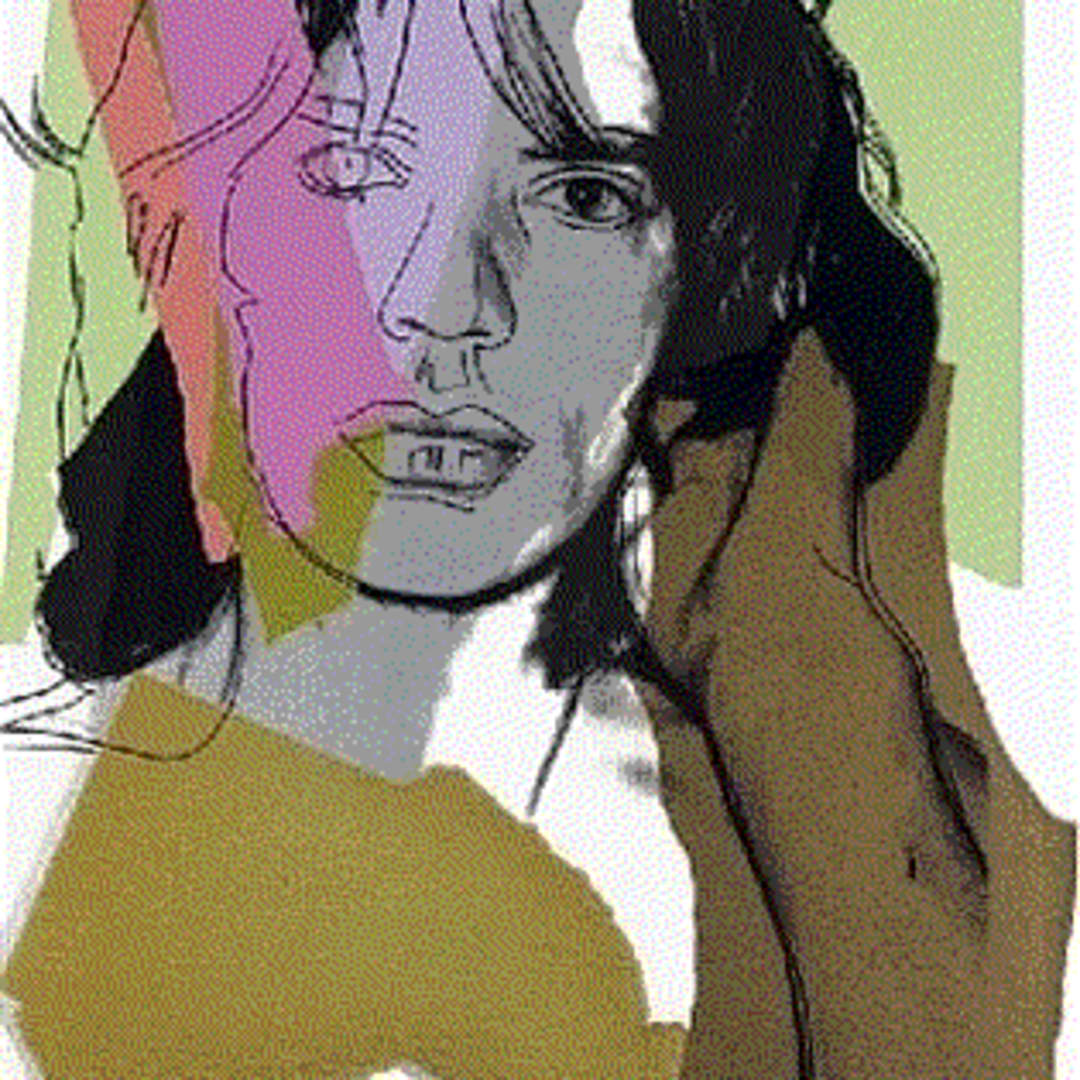 Andy Warhol MICK JAGGER (F&S LL.140), 1975 Screenprint on Arches Aquarelle 43 1/2 x 29 ins 110.49 x 73.66 cm Available at VFA