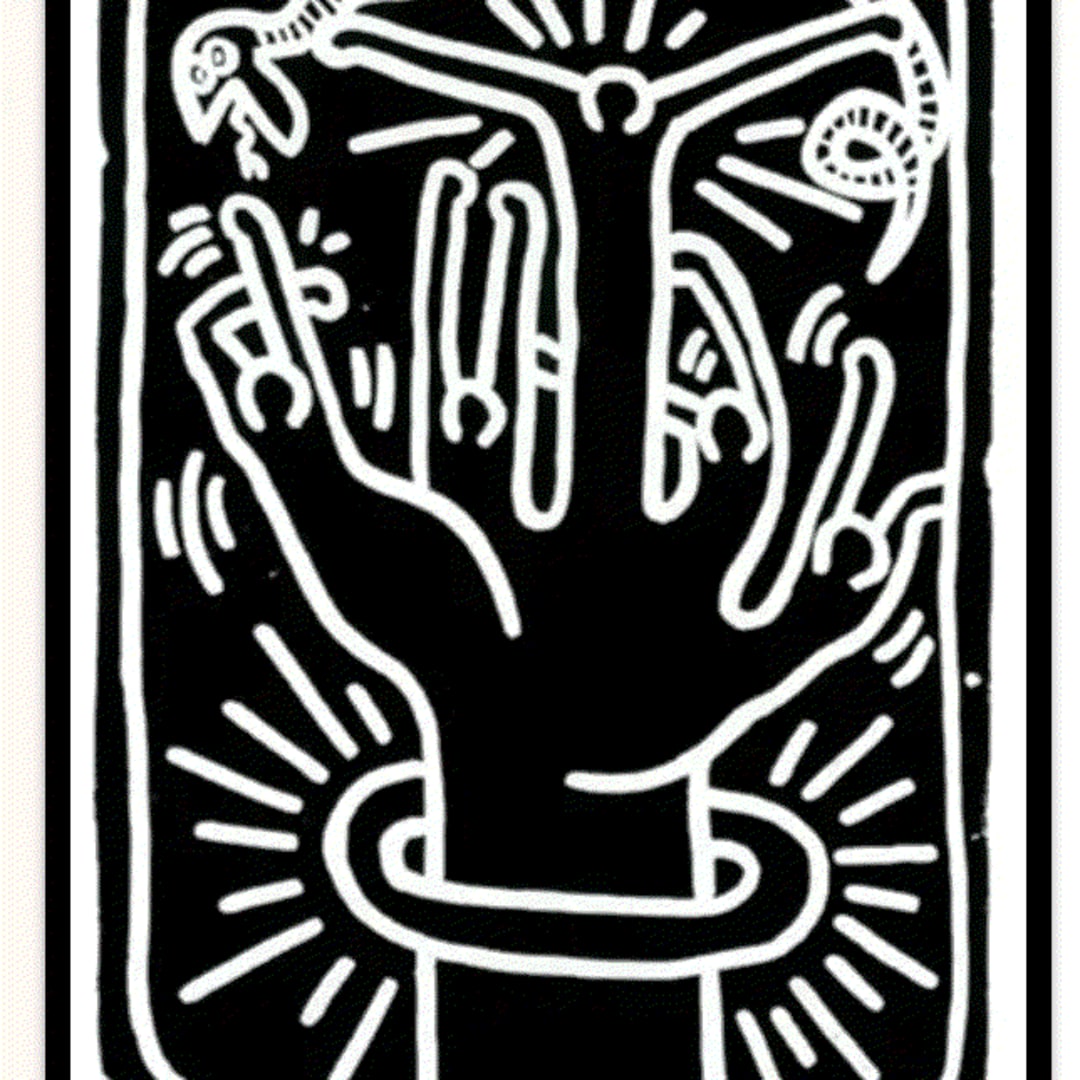 Keith Haring STONES #1, 1989 Lithograph 30 x 22 inches Edition of 60 Available at VFA