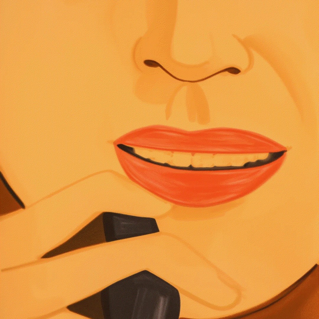 Alex Katz ADA 4, 2022 Silkscreen 54h x 40 1/2w in Edition of 100 Available at VFA