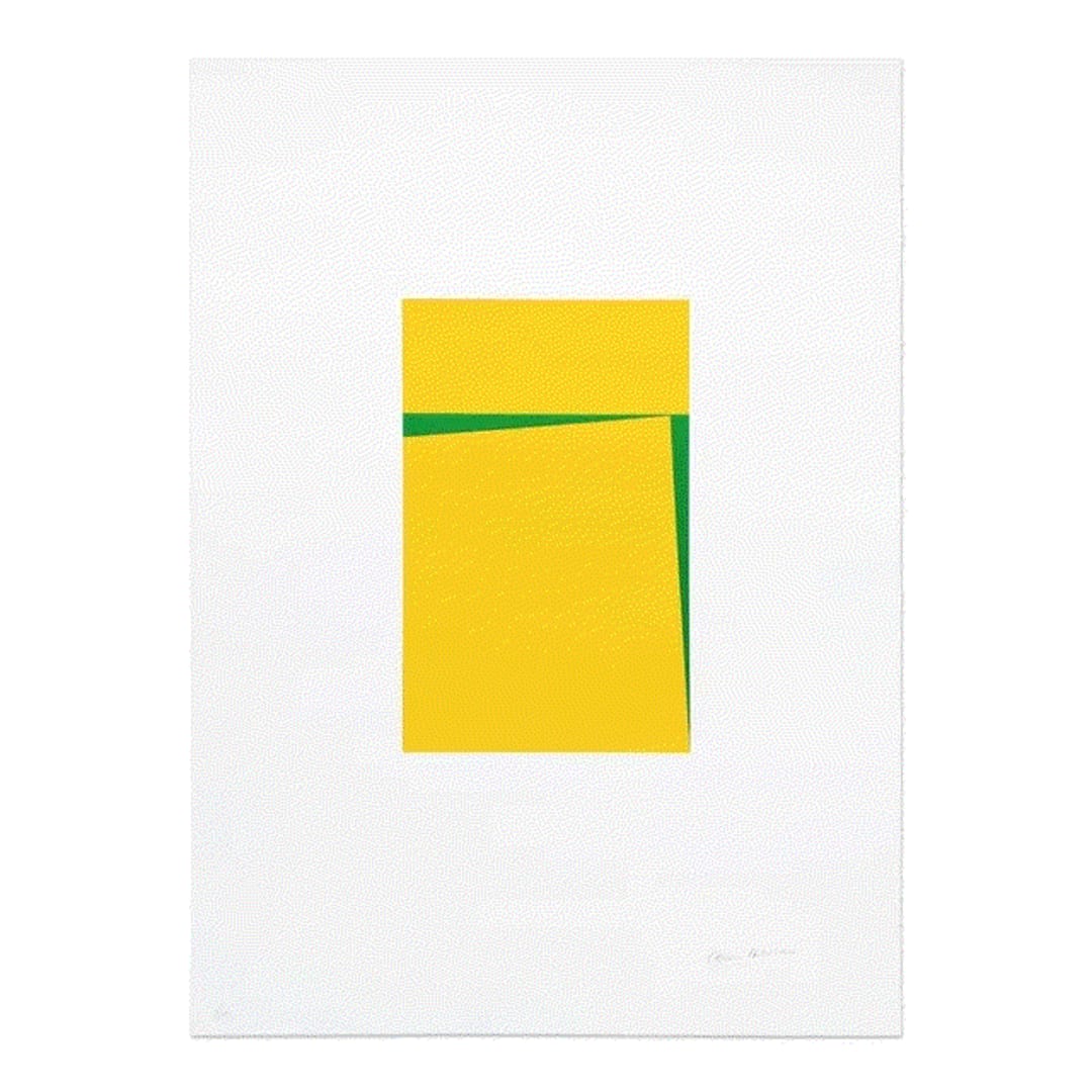 Carmen Herrera UNTITLED, 2018 Two Color Silkscreen 30 x 22 ins 76.2 x 55.88 cm Available at VFA