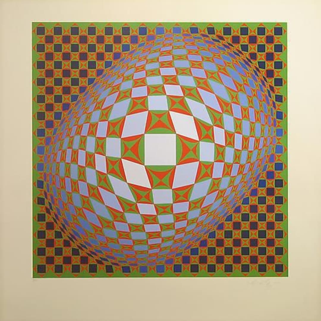 Victor Vasarely Vilag – 1978 Serigraph 32.5 X 30 in. Edition of 27